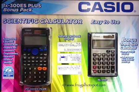 Casio Scientific Calculator fx-300ES with Travel Size Calculator