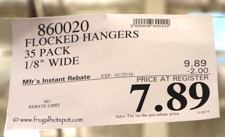 35 Non-Slip Hangers Costco Price