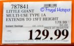 Costco Sale Price: Little Giant MegaMax M17 Ladder