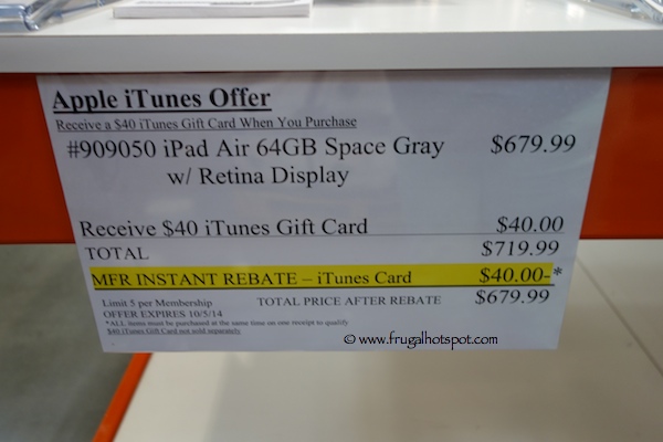 Apple iPad Air Costco Price