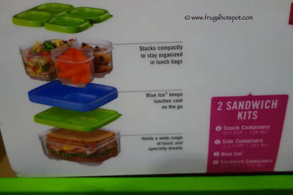 Rubbermaid Lunch Blox Set 3 Kits Costco