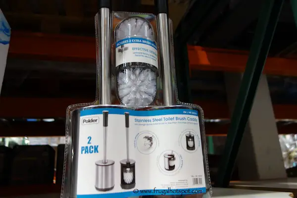 Polder Stainless Steel Toilet Brush Caddy 2-Pack Costco