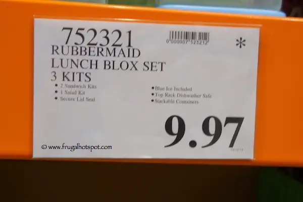 Rubbermaid Lunch Blox Set 3 Kits Costco Price