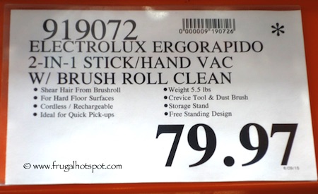 Electrolux Ergorapido Brushroll Clean 2-in-1 Vacuum Costco Price