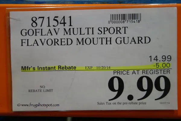 GoFlav Multi Sport Flavored Mouth Guard Costco Price