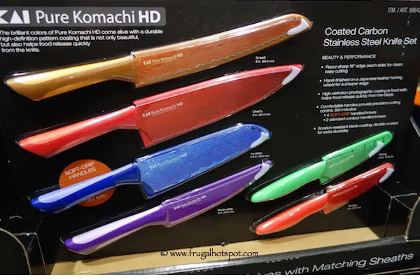 Impressive colored knife set costco Costco Sale Kai Pure Komachi Hd Coated Carbon Stainless Steel Knives 6 Pack Impressive colored knife set costco Costco Sale Kai Pure Komachi Hd Coated Carbon Stainless Steel Knives 6 Pack