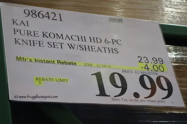 Kai Pure Komachi Knife Set Costco Price