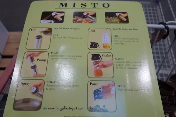 Misto The Gourmet Olive Oil Sprayer & Salad Dressing Shaker Costco