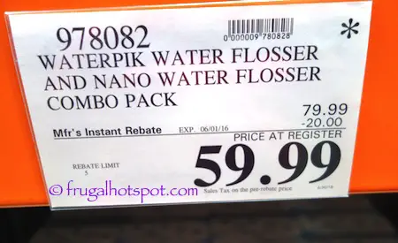 Waterpik Ultra/Nano Water Flosser Combo Costco Price | Frugal Hotspot