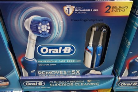Oral-B Pro Care 2000 Dual Handle Rechargeable Toothbrushes at Costco