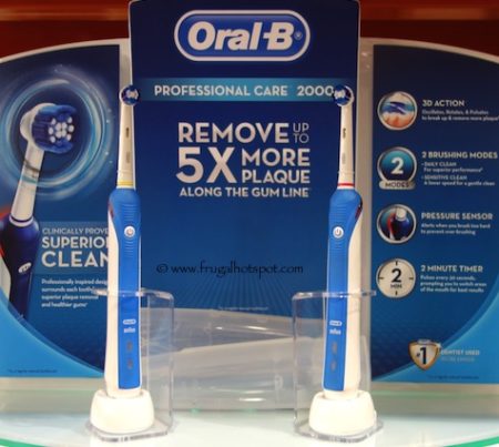 Oral-B Pro Care 2000 Dual Handle Rechargeable Toothbrushes at Costco