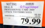 Costco Sale Price: Oral-B Pro Care 2000 Dual Handle Rechargeable Toothbrushes