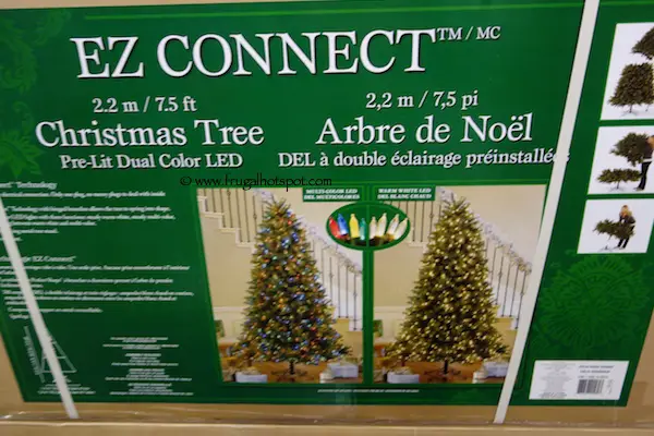 7.5 Ft Pre-Lit LED EZ Connect Dual Color Christmas Tree Costco