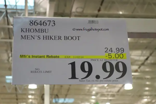 Khombu Hiker Boots Costco Price