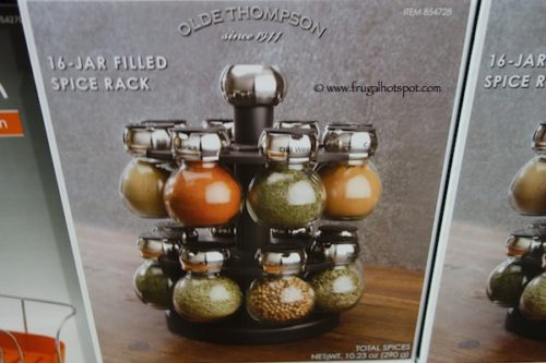 Olde Thompson 16-Jar Filled Orbit Spice Rack at Costco