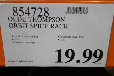Olde Thompson 16- Jar Orbit Spice Rack Costco Price