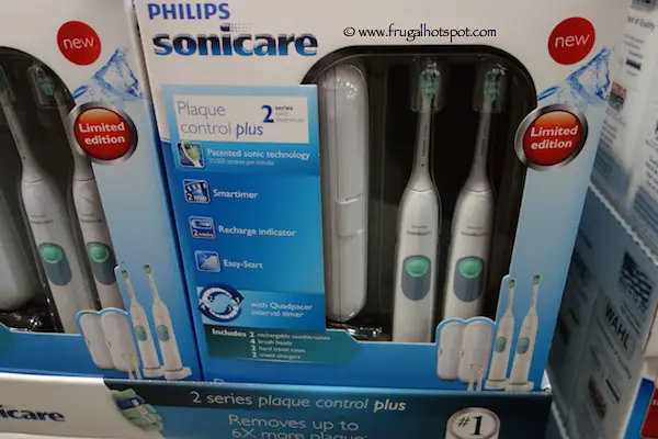 Philips Sonicare 2 Series Plaque Control Toothbrush 2-Pack Costco
