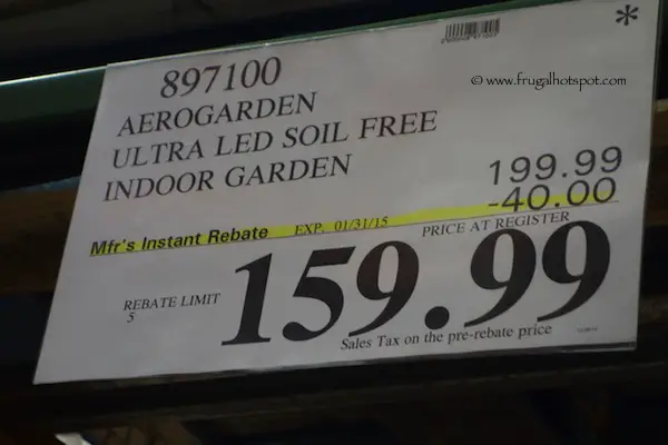 Aerogarden Ultra LED Soil Free Indoor Garden Costco Price
