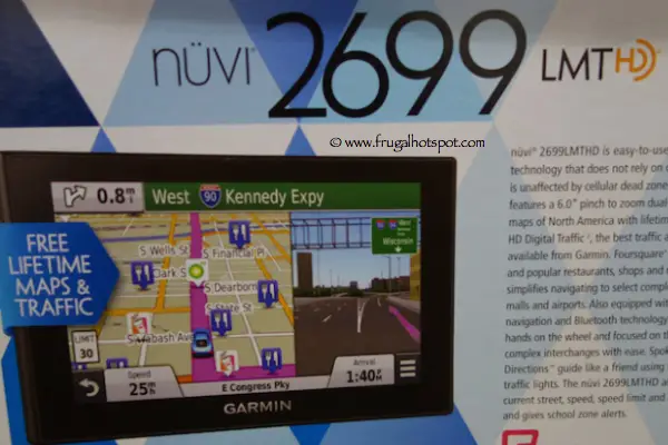 Garmin Nuvi 2699 LMT-HD 6" Portable Auto GPS with HD Traffic Receiver Costco
