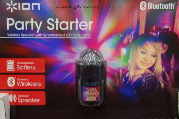 Ion Party Starter Bluetooth Wireless Speaker with Party Lights Costco