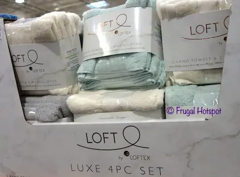 Loft Luxe Spa 4-Piece Towel Set by Loftex Costco