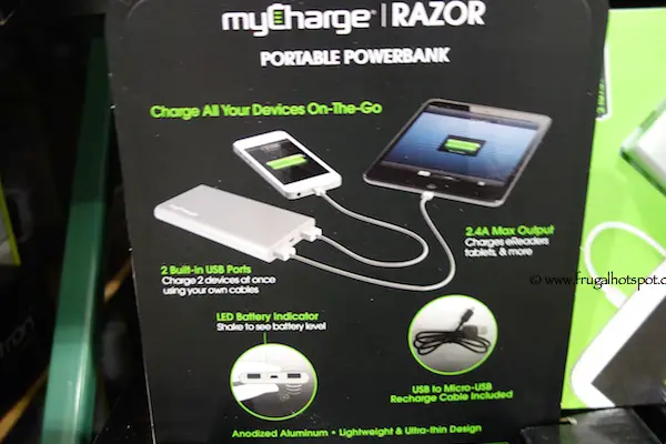 My Charge Razor Portable Powerbank