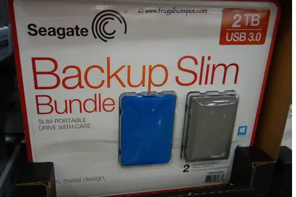 Seagate 2TB Backup Slim Portable Hard Drive Bundle Costco