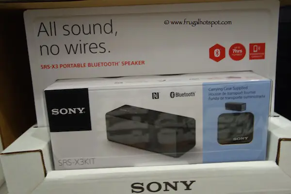 SRS-X3KIT Sony Portable Bluetooth Speaker with Case Costco