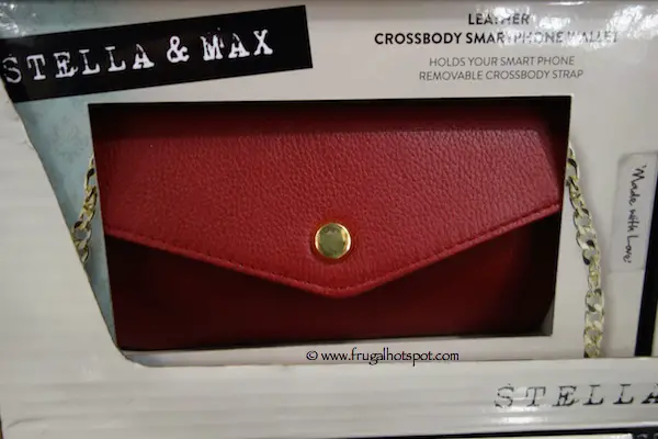 Stella & Max Leather Crossbody Smartphone Wallet Costco