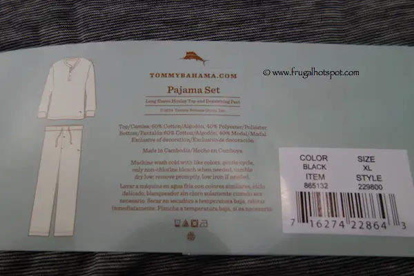 tommy bahama pajamas costco