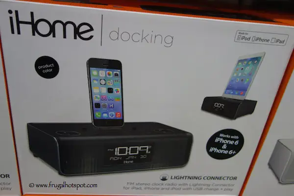 iHome iPad iPhone Lightning Dual Alarm Clock Radio Costco