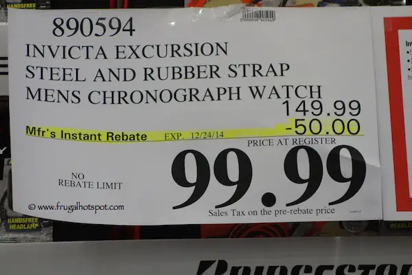 Invicta Reserve Excursion Men's Chronograph Watch Costco Price