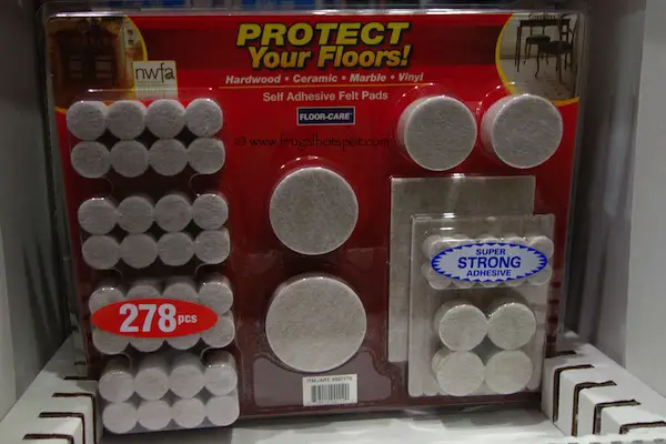278 Pack Floor Care Kit Self Adhesive Pads Costco