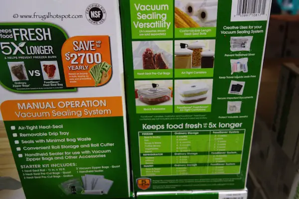 Foodsaver FM2100 Vacuum Sealing System Costco