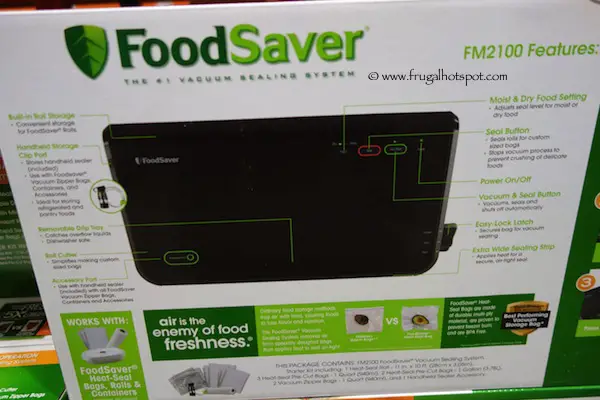 Foodsaver FM2100 Vacuum Sealing System Costco