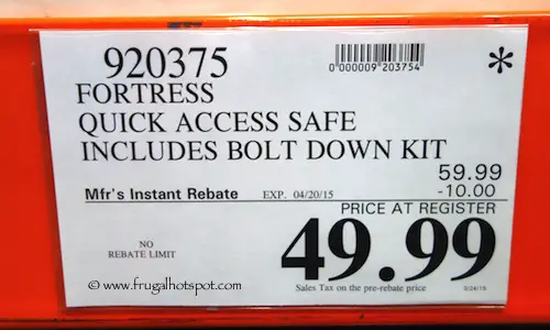 Fortress Quick Access Safe Costco Price