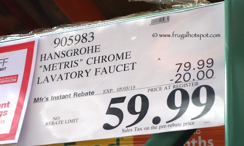 Hansgrohe Metris Chrome Bathroom Faucet Costco Price Frugal Hotspot