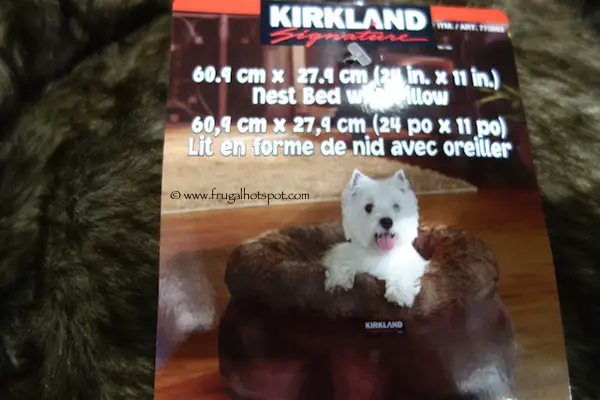 Kirkland Signature Pet Nest Bed With Pillow Costco