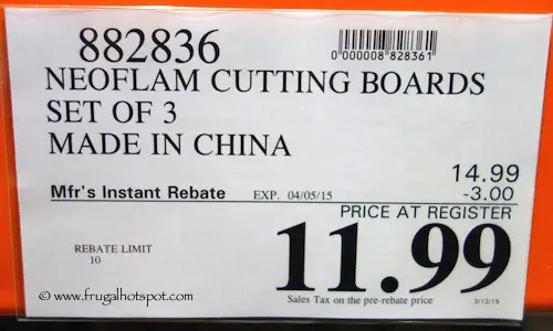 Neoflam Cutting Boards Set of 3 Costco