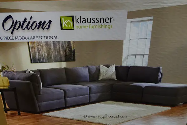 Klaussner Home Furnishings Options 6-Piece Modular Fabric Sectional Costco