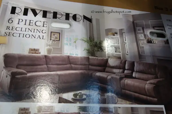 Cheers Riverton 6 Piece Reclining Sectional Costco