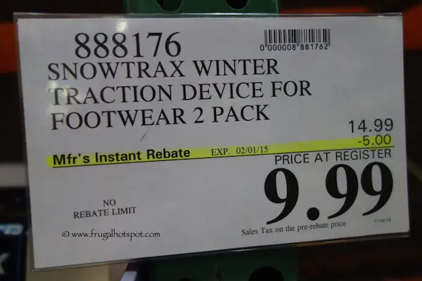 SnowTrax Winter Traction Device for Footwear Costco Price