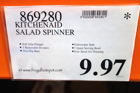 KitchenAid Salad Spinner Costco Price