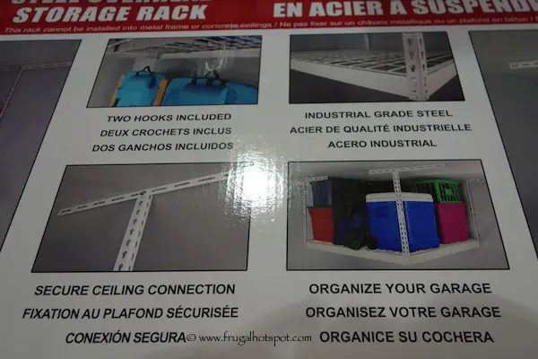 SafeRacks Steel Overhead Garage Storage Rack Costco