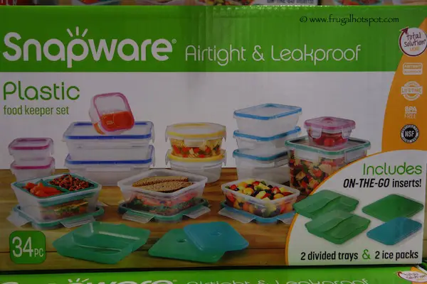 Snapware 34 Piece Plastic Food Keeper Set Costco