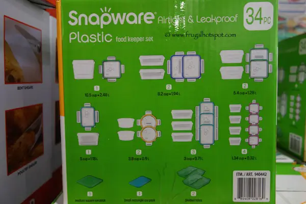 Snapware 34 Piece Plastic Food Keeper Set Costco