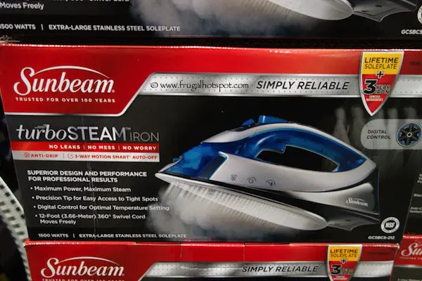 Sunbeam Digital Turbo Steam Iron Costco
