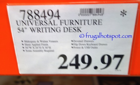Universal Furniture Cheyenne Writing Desk Costco Price | Frugal Hotspot