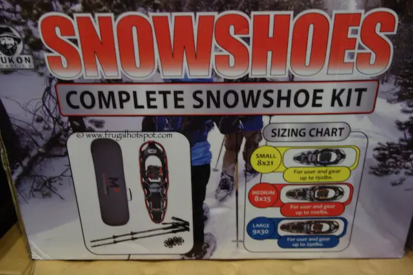 Yukon Charlie's Men's Snowshoe Kit with Poles & Gear Bag Costco