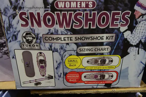 Yukon Charlie's Men's Snowshoe Kit with Poles & Gear Bag Costco
